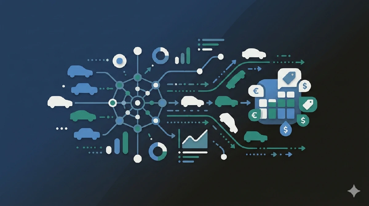 Carte de couverture du marché français avant et après montrant la transformation d'une couverture clairsemée à une couverture complète des données