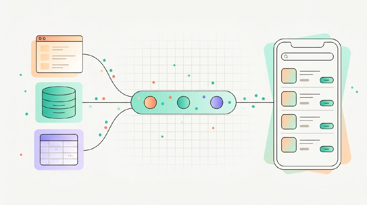 Application de comparaison de prix alimentaires affichant les prix produits en temps réel chez les distributeurs français