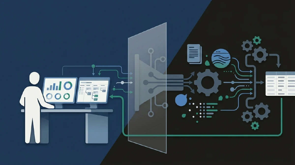 Le produit du client&nbsp;: une interface de tableau de bord épurée alimentée par l'infrastructure de données que Stratalis a construite en coulisses.